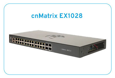 Cambium Networks cnMatrix EX1028 Switch (MX-EX1028xxA-0) | 24x 1GbE ports, 2x SFP Uplinks